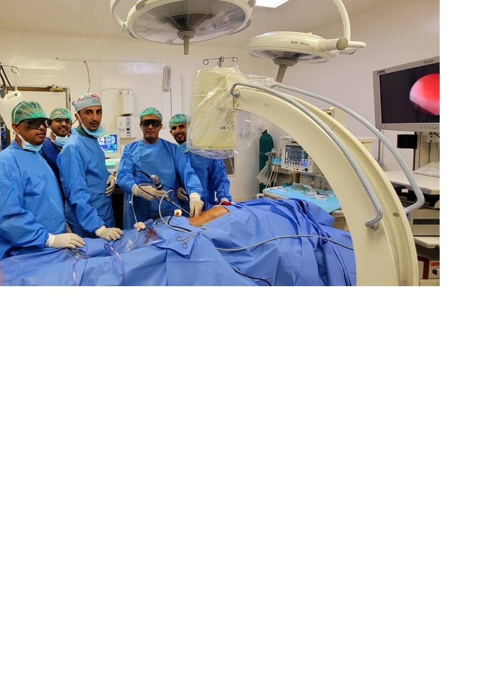 تدشين العمل بجهاز الليزر 